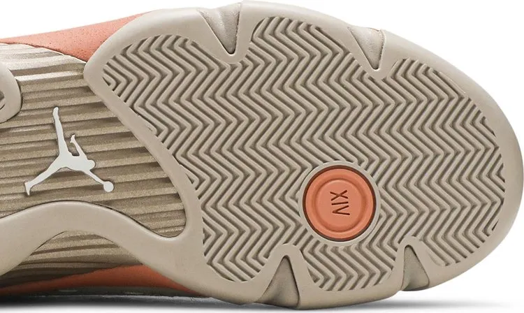 CLOT x Air Jordan 14 Retro Low Terracotta Sneakers, Tan