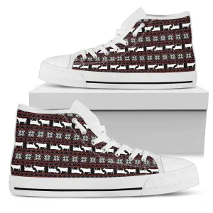 Cow pattern christmas - High-Top Shoe WOMEN'S and MEN'S