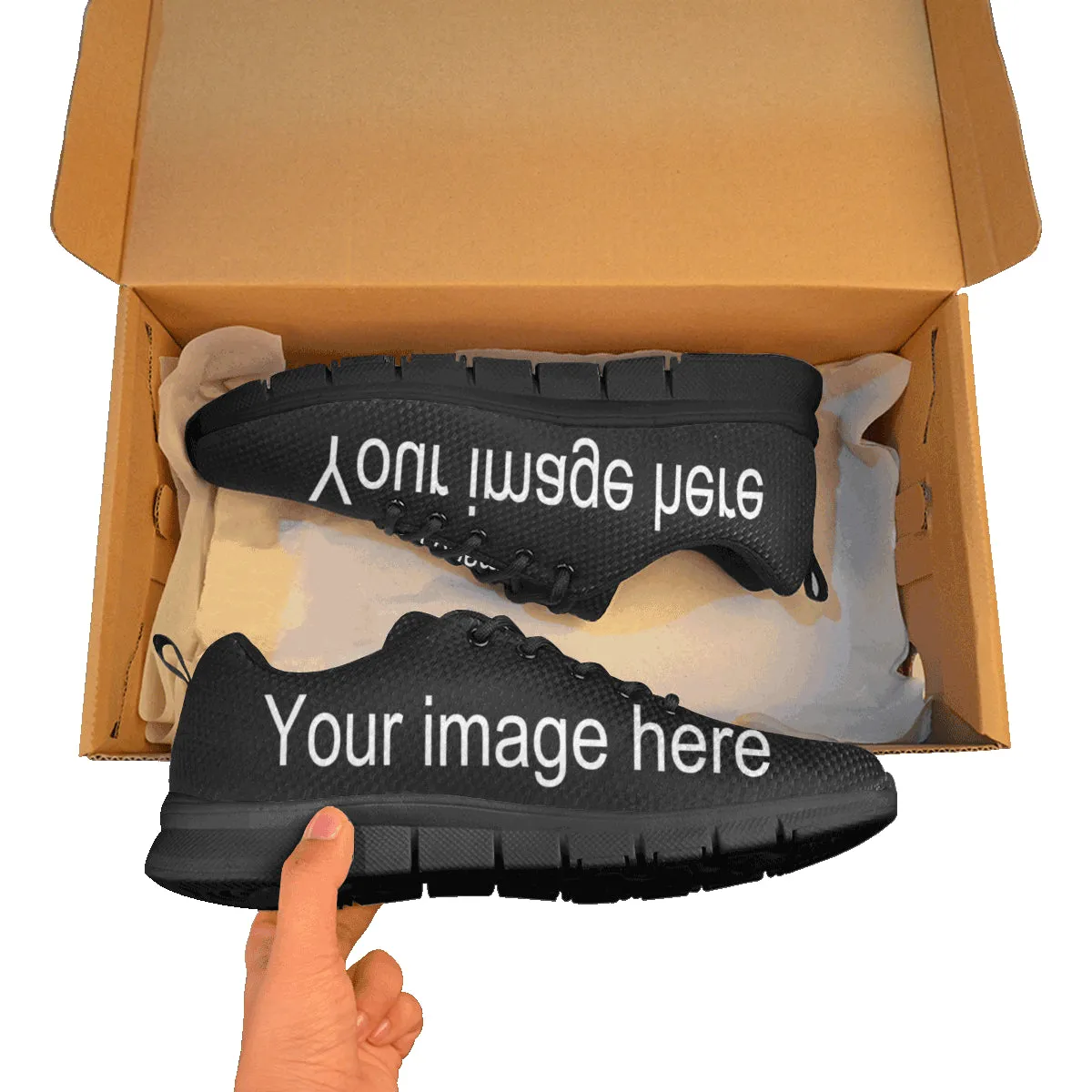 Customizeable Women's Breathable Sneakers (Model 055)