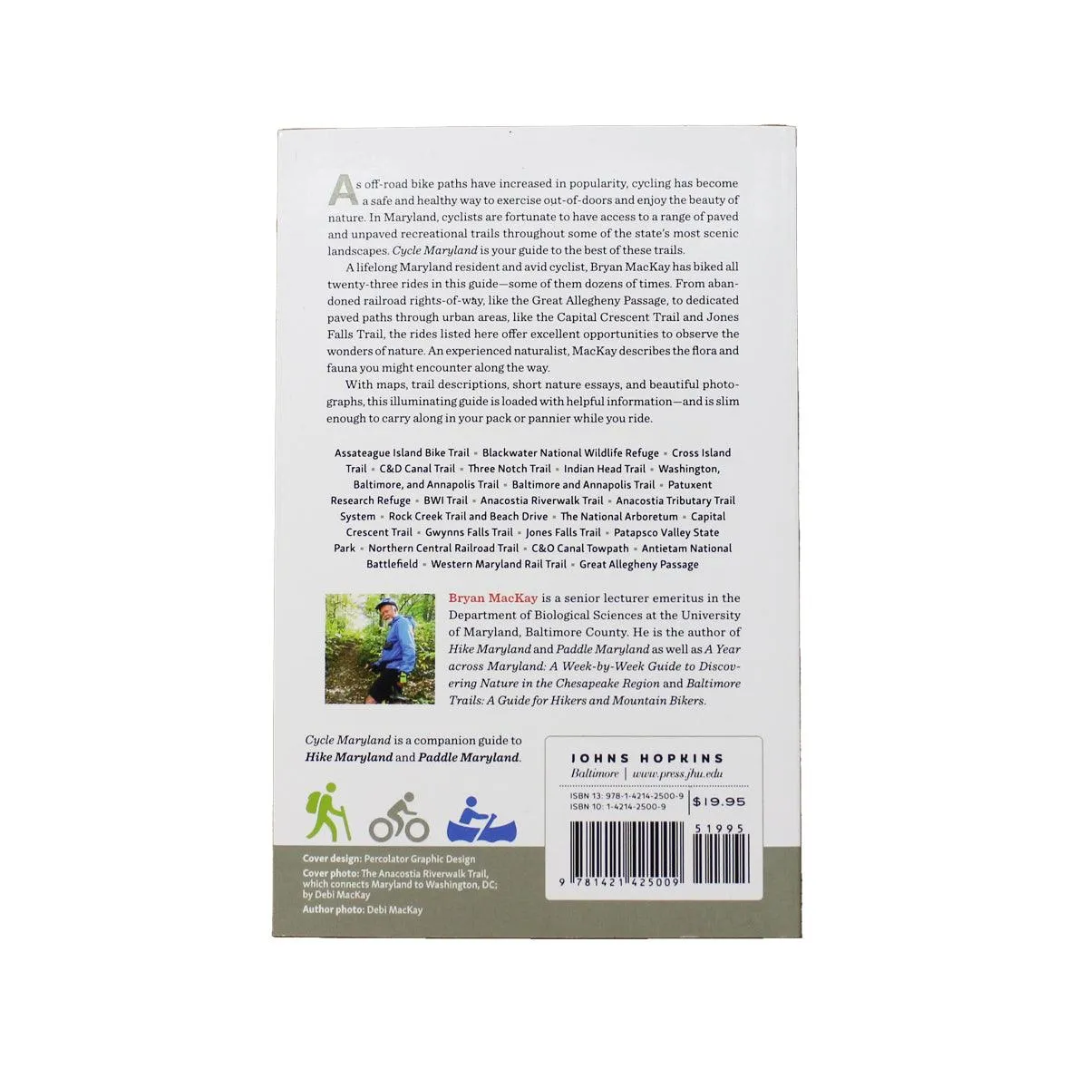 Cycle Maryland: A Guide to Bike Paths and Rail Trails / Book