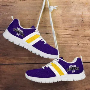 Diehard Louisiana Fan Running Shoes Purple / Gold