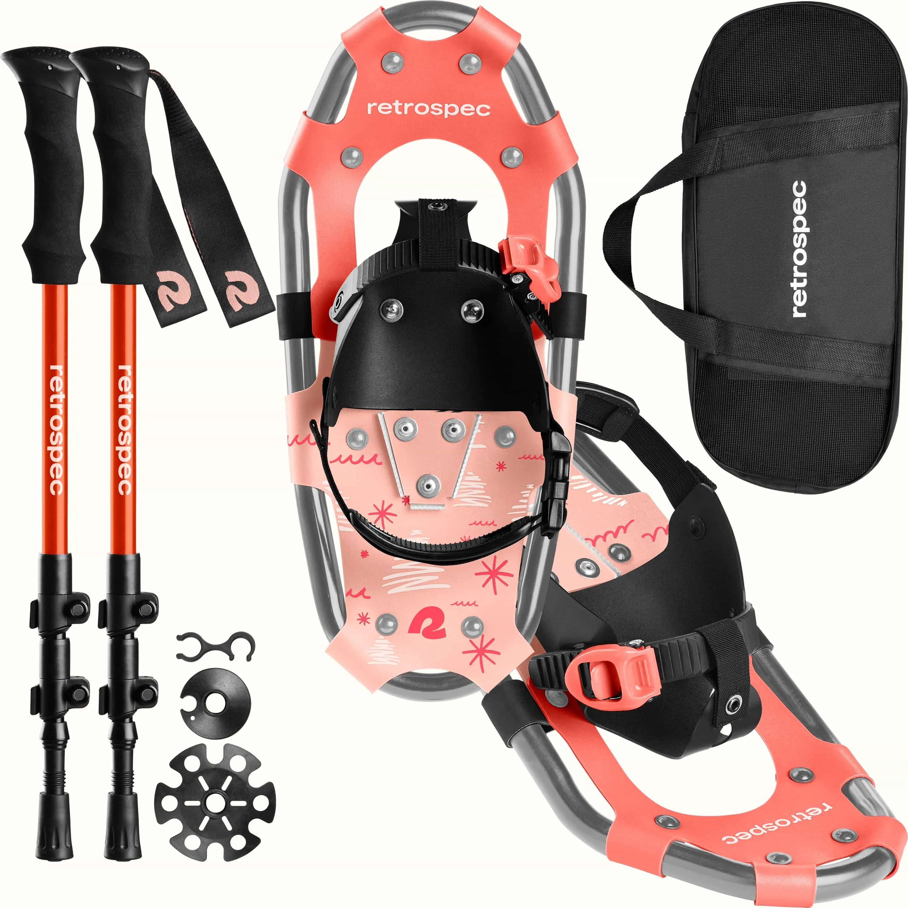 Drifter Kids' Snowshoe Bundle With Trekking Poles