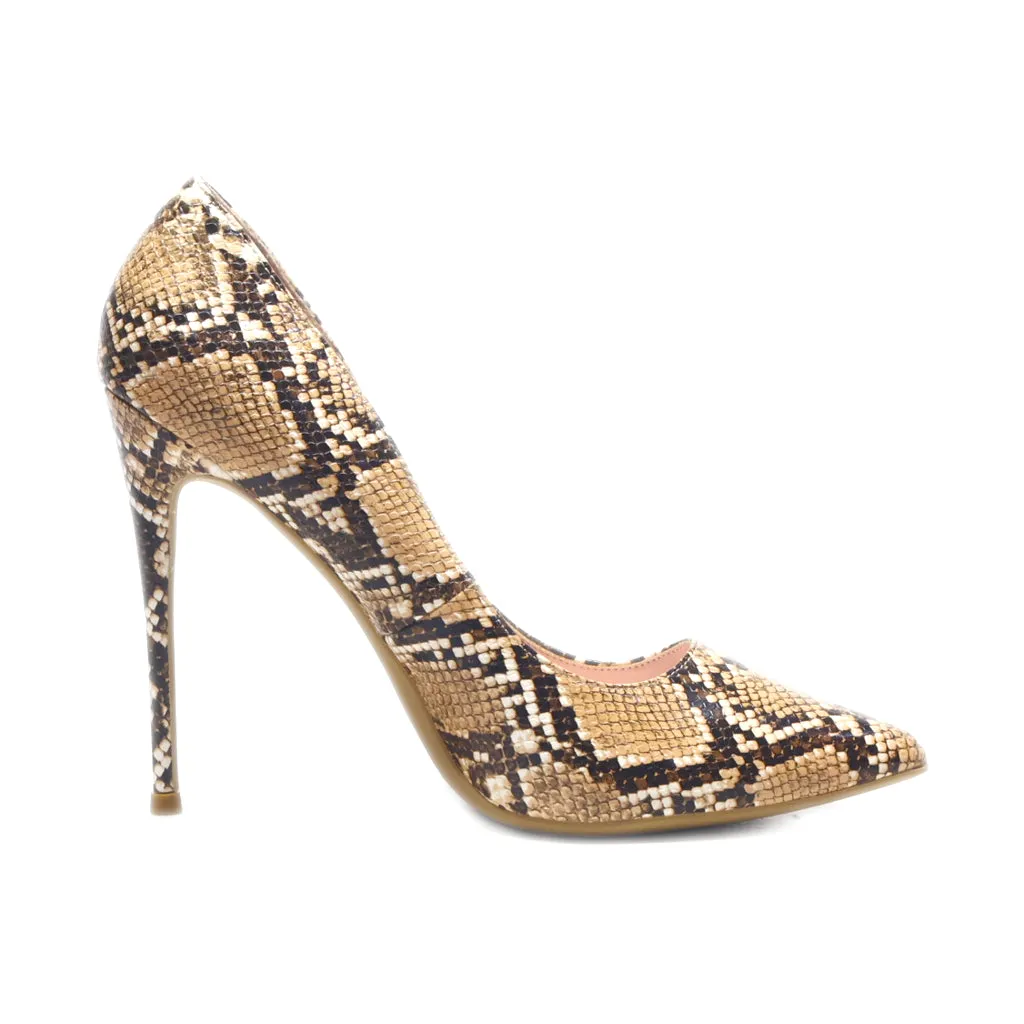 Elisabet Lang High-Heel Shoes Leather Brown Colour For Women