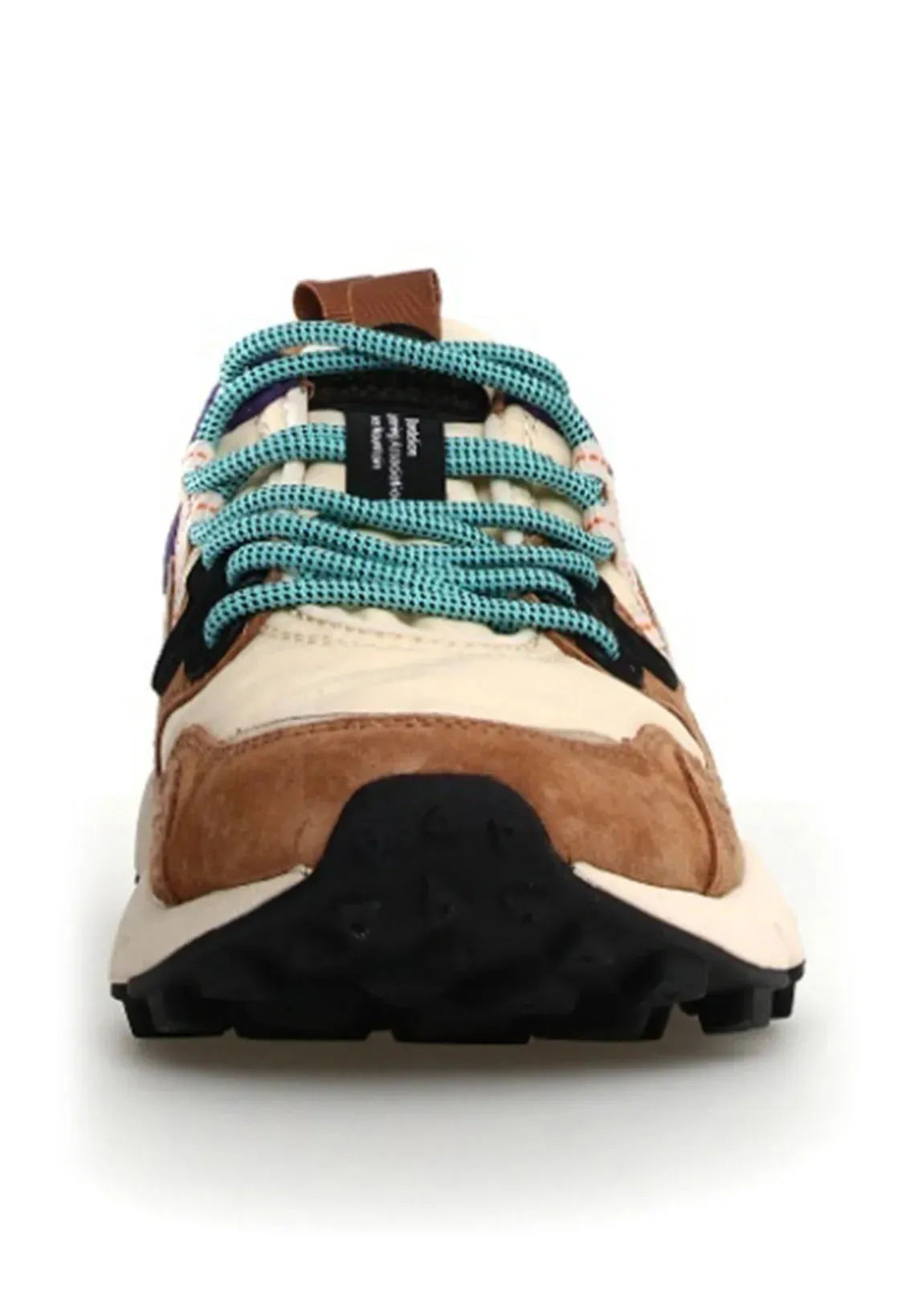 FLOWER MOUNTAIN | Yamano 3 Suede/Nylon Sneakers | Light Brown-Beige-Violet