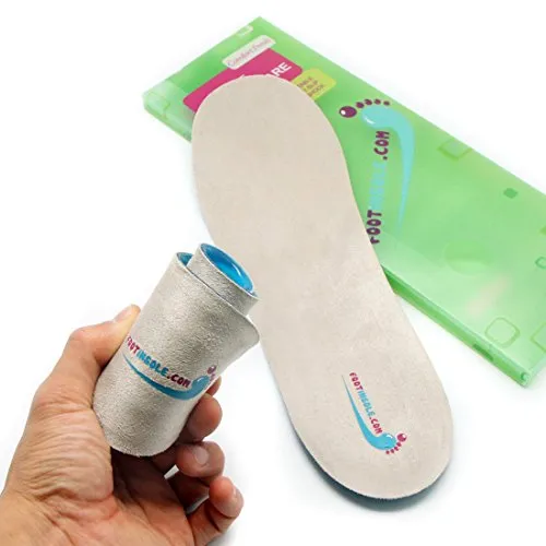 Foot Relief Soft Silicone Sports Gel Insoles, Insert Pad (L (8~13 US Men's))