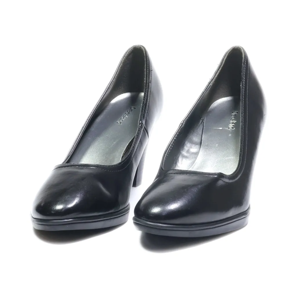 Graceland High-Heel Shoes Leather Black Colour For Women