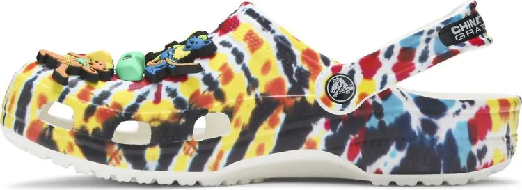 Grateful Dead x Chinatown Market x Clog Tie Dye Sneakers, Multicolor