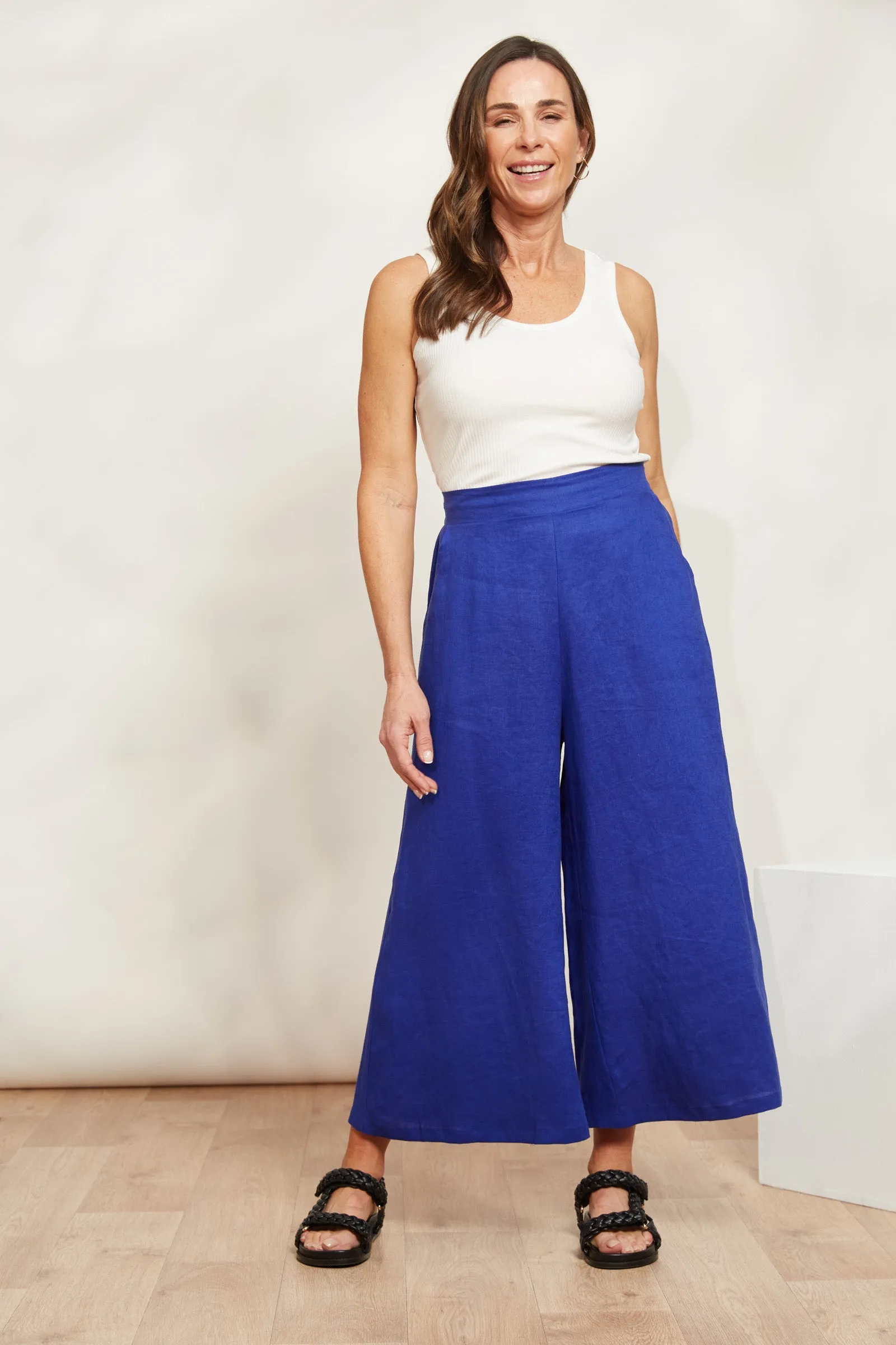 Halcyon Crop Pant - Cobalt