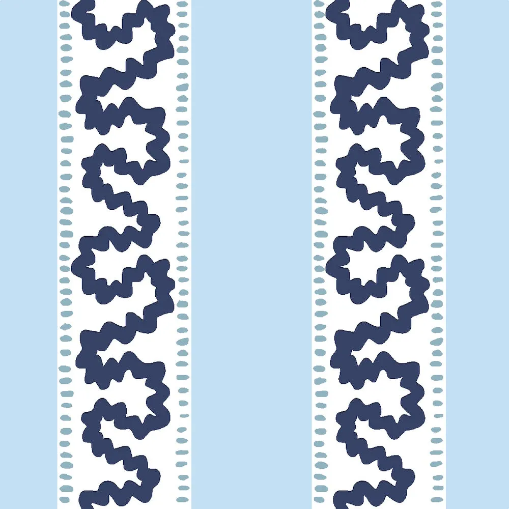 Harbor Trail Navy Outdoor Fabric Sample