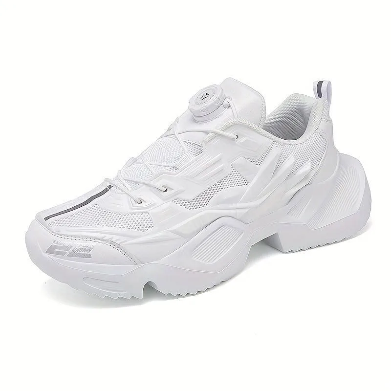 Height Boosting Chunky Heels Low Top Trainers Sneakers