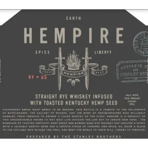 Hempshire Rye Infused with Toasted Kentucky Hemp Seed