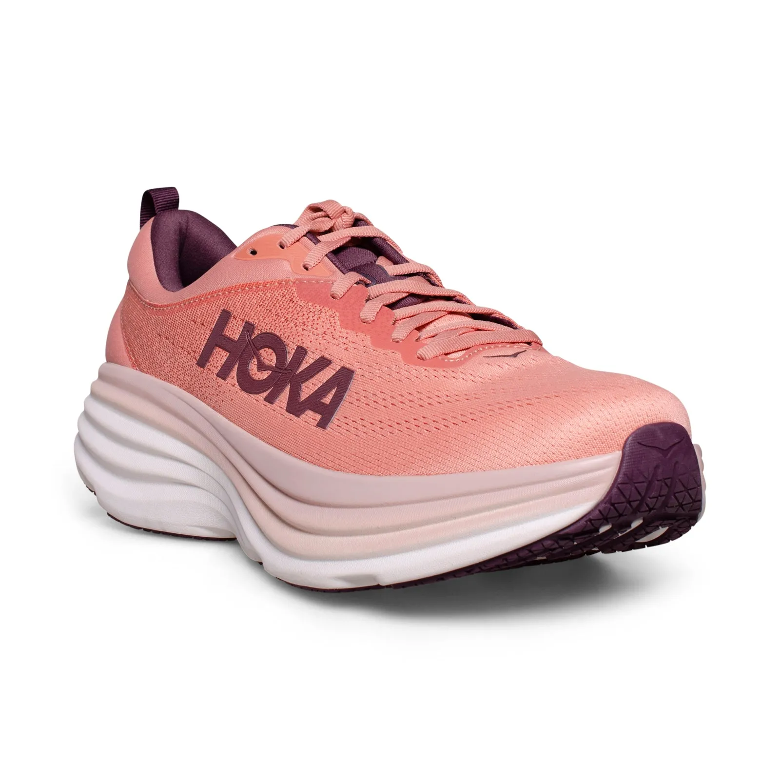 Hoka Bondi 8 Earthenware / Pink Clay Running Shoes - Men's