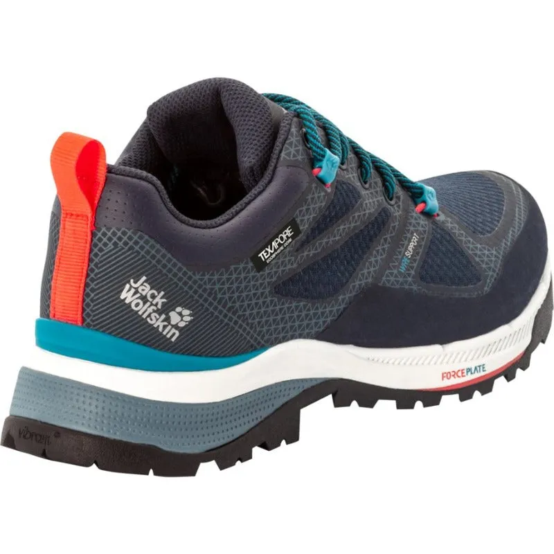 Jack Wolfskin Force Striker Low Women's Walking Shoes - Dark Blue