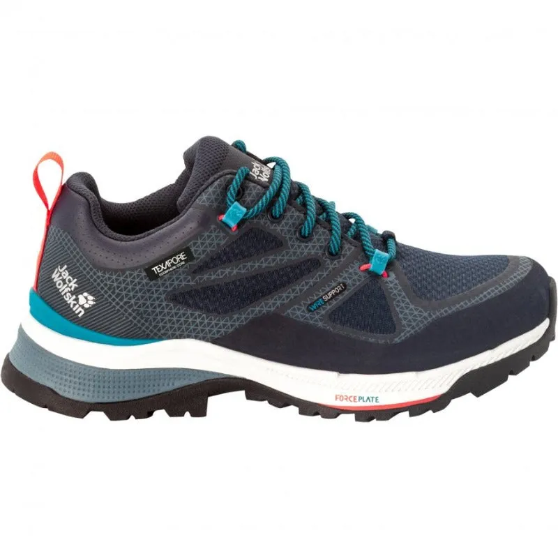 Jack Wolfskin Force Striker Low Women's Walking Shoes - Dark Blue