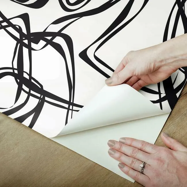 Jane Dixon Ribbon Trail Peel & Stick Wallpaper