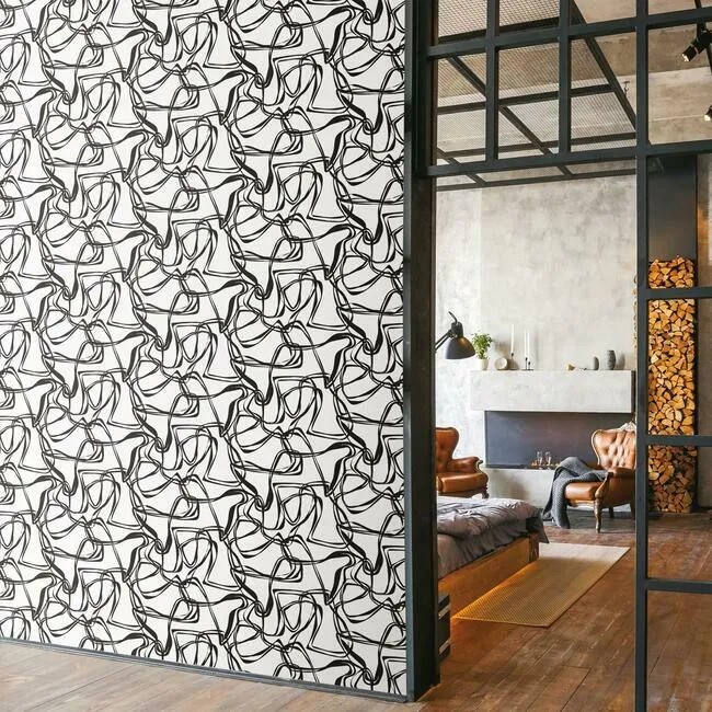 Jane Dixon Ribbon Trail Peel & Stick Wallpaper