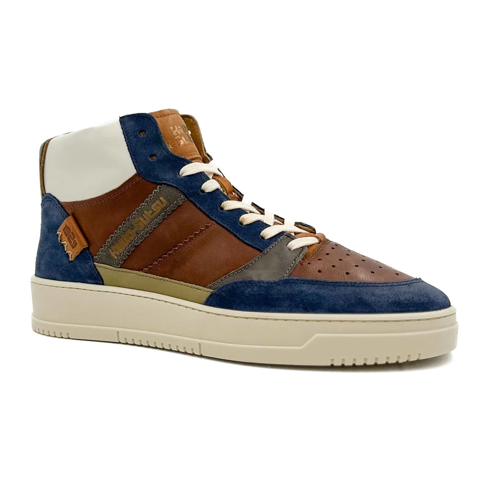 Kamo-Gutsu CAMPO 152 Sneaker (Men) - Royal/Castagno Combi