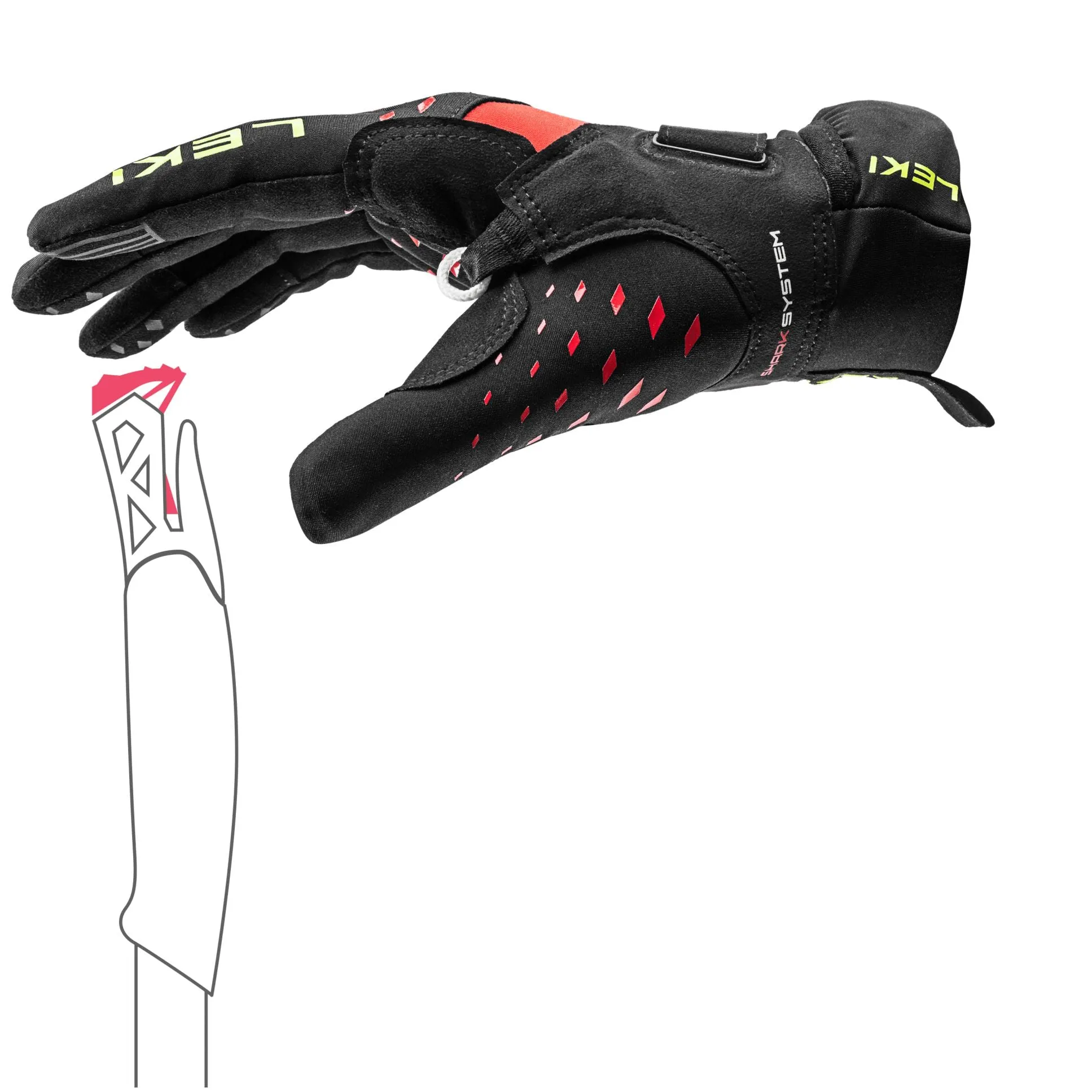 LEKI Ultra Trail Storm Shark Gloves