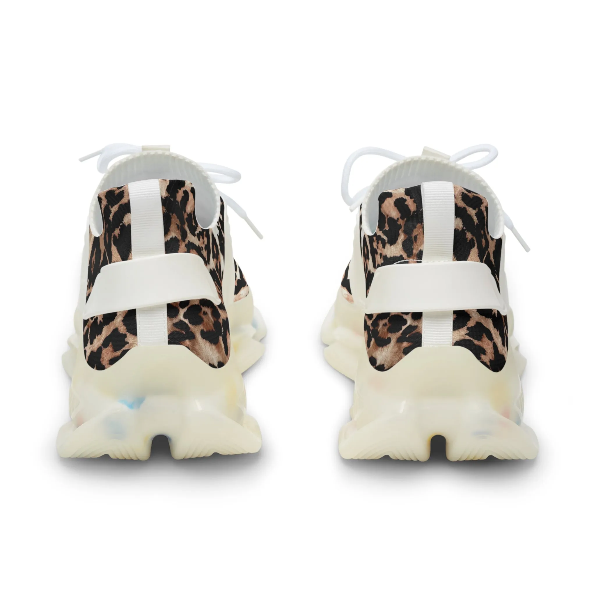 Leopard Pattern Men's Mesh Sneakers