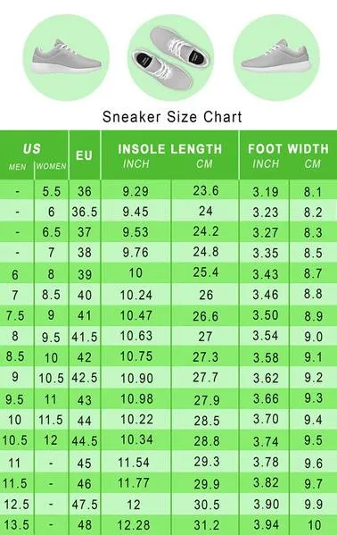Maltese Flower Athletic Sneakers