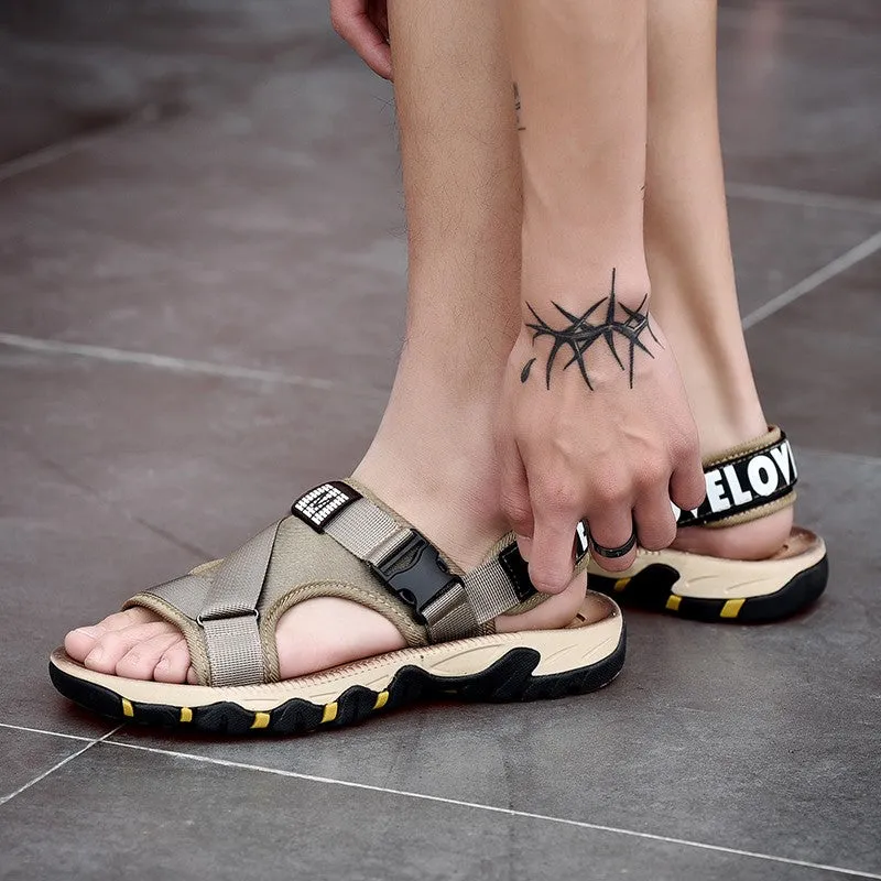 Man's summer simple fashion trending slippers sandals
