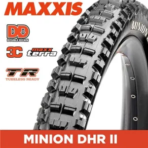 MAXXIS MINION DHR II - 27.5 X 2.60 WT FOLDING DD 2X120TPI 3C MAXXTERRA TR