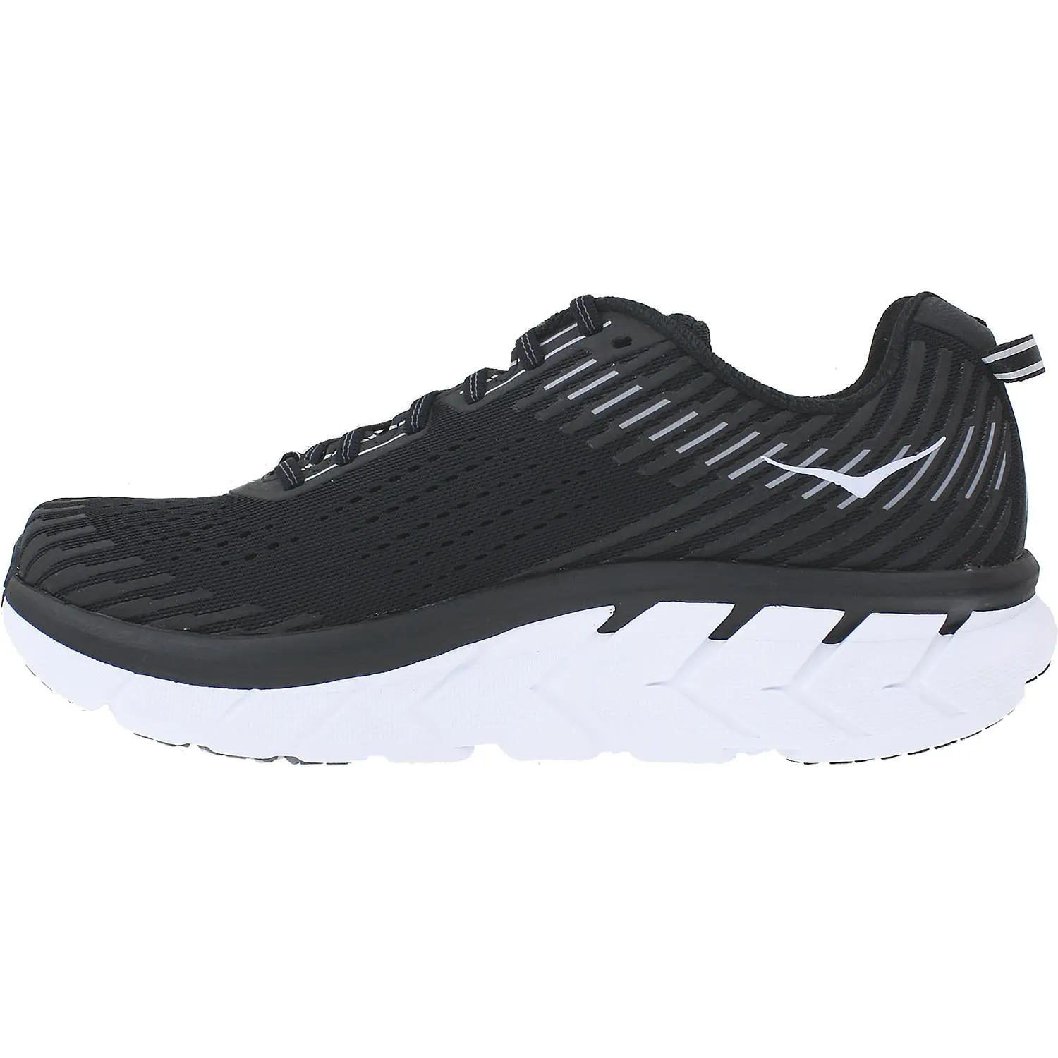 Men's Hoka One One Clifton 5 Black/White Mesh
