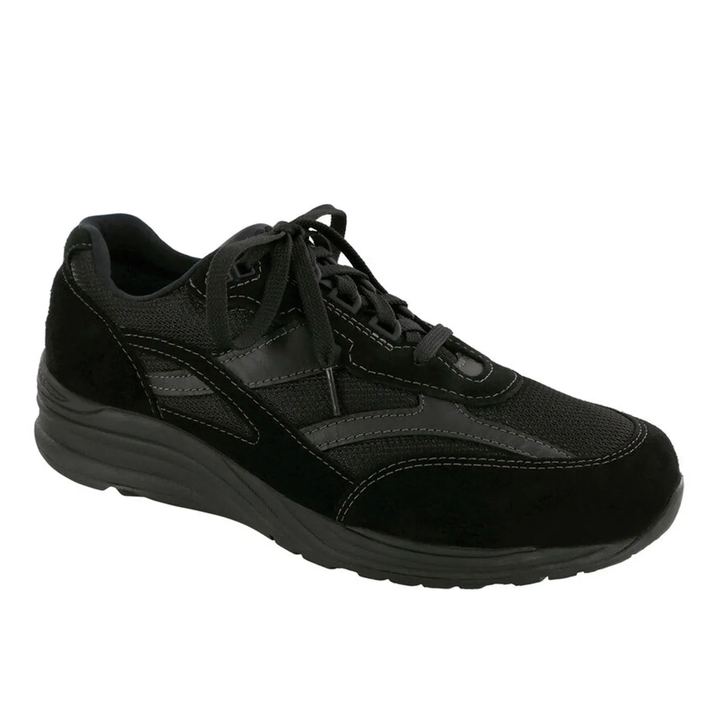 Men's Journey Mesh Lace Up Sneaker Black
