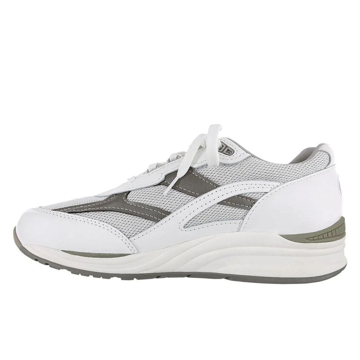 Men's Journey Mesh Lace Up Sneaker White / Gray