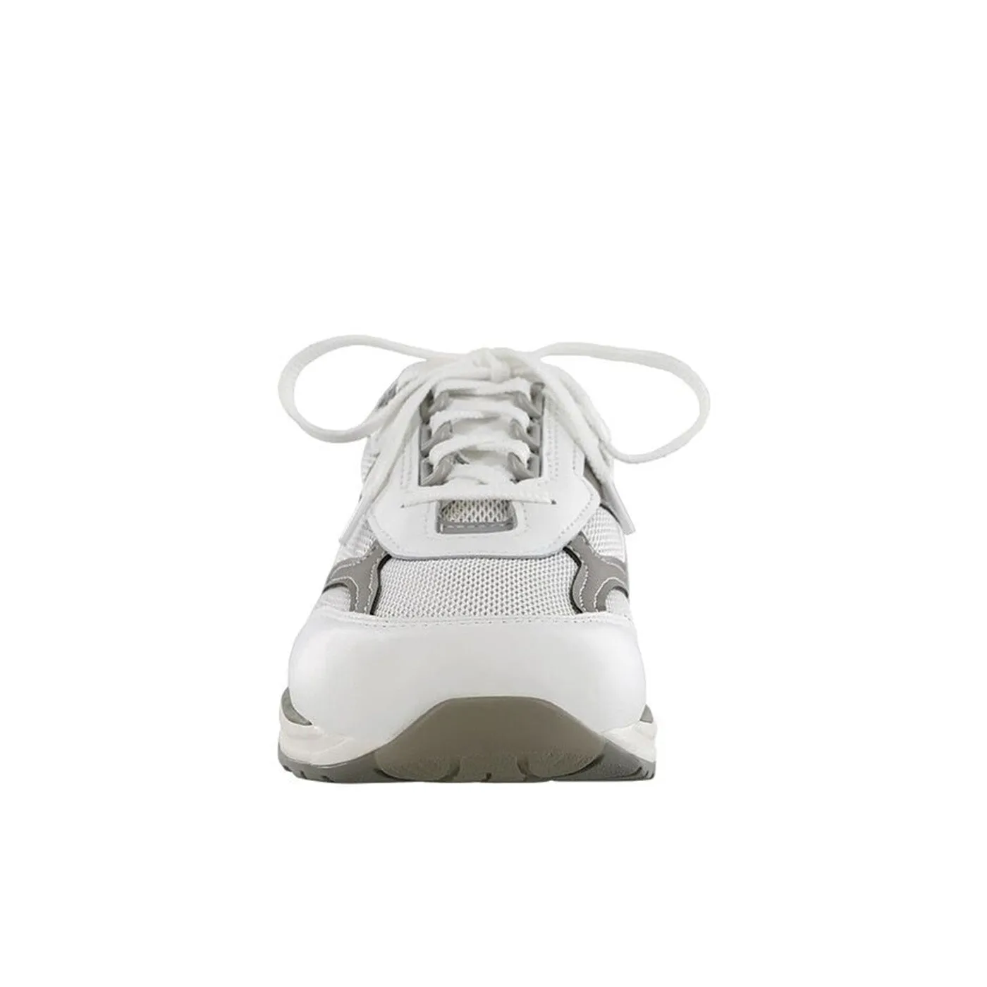 Men's Journey Mesh Lace Up Sneaker White / Gray
