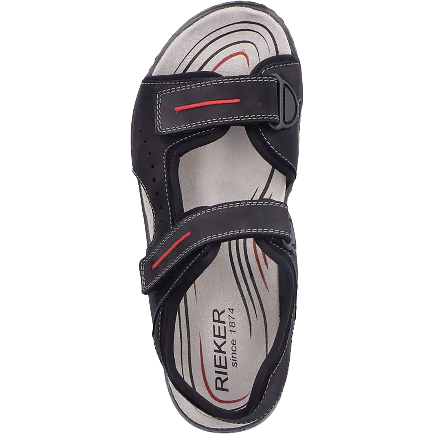 Men's Rieker 21760-00 CLEMENS 60 Black/Black Synthetic