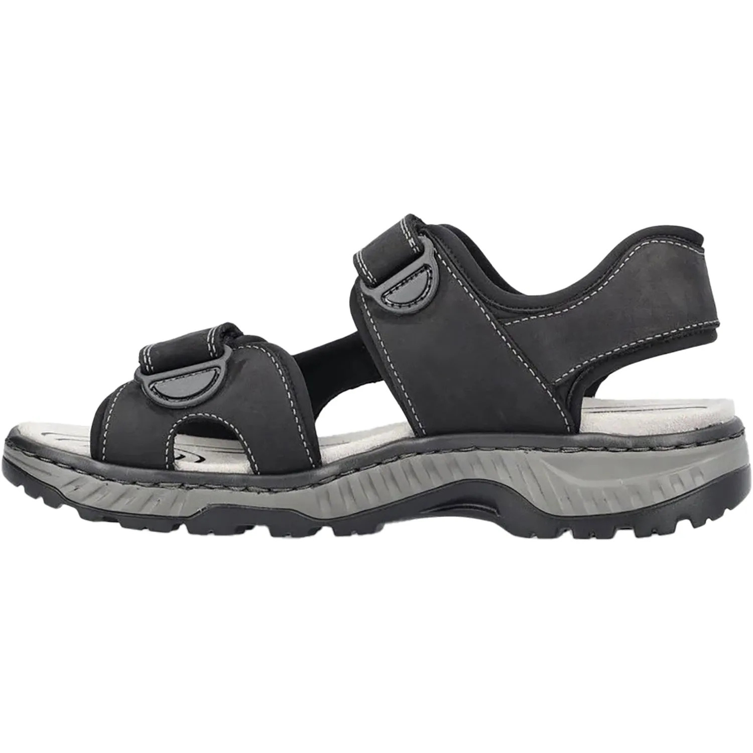 Men's Rieker 21760-00 CLEMENS 60 Black/Black Synthetic