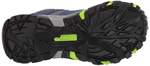 Merrell Trail Quest Hiking Sneaker, Blue/Green, 8 US Unisex Little Kid