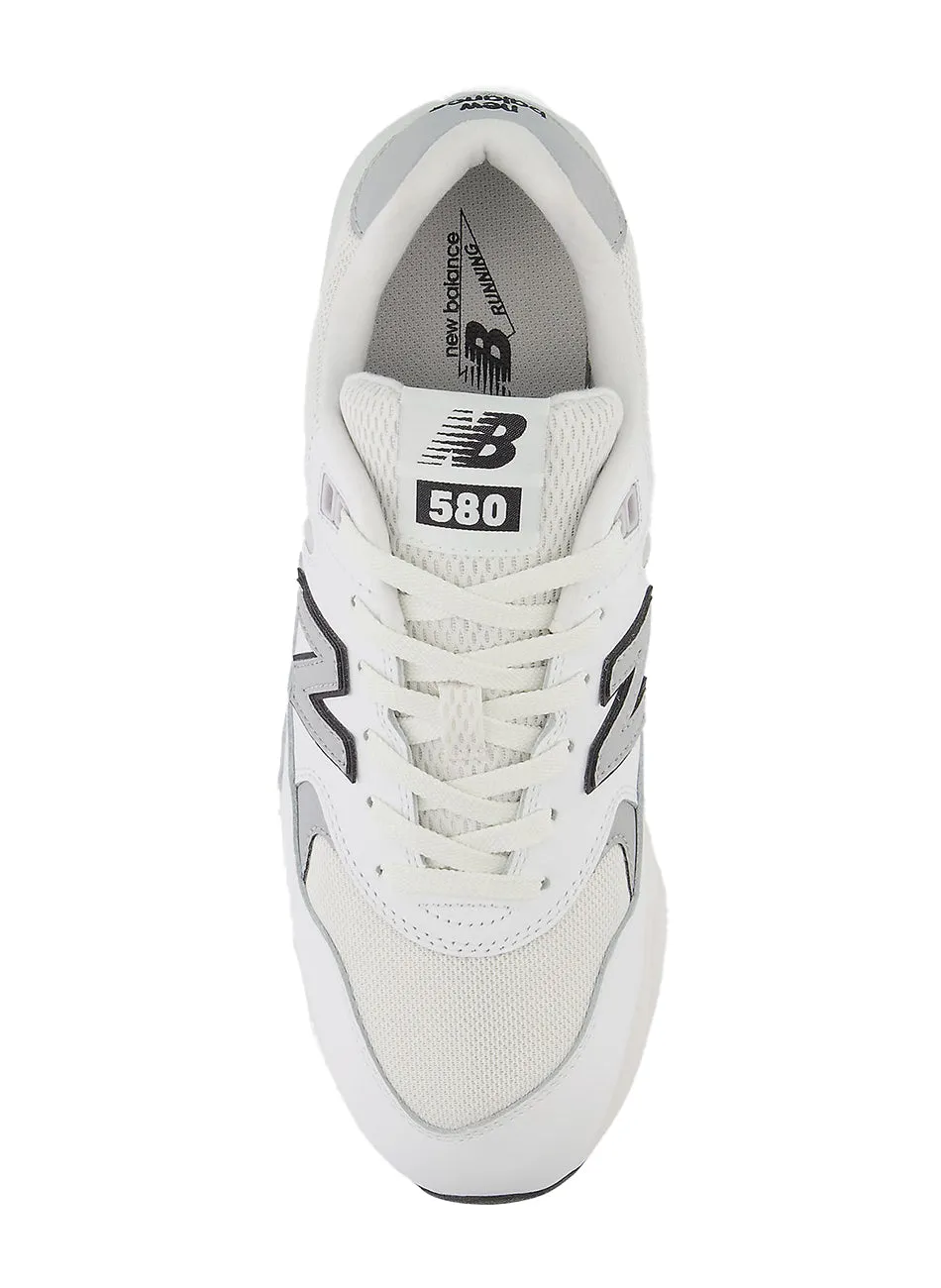 New Balance 580 Retro Trail Sneakers - White/Silver