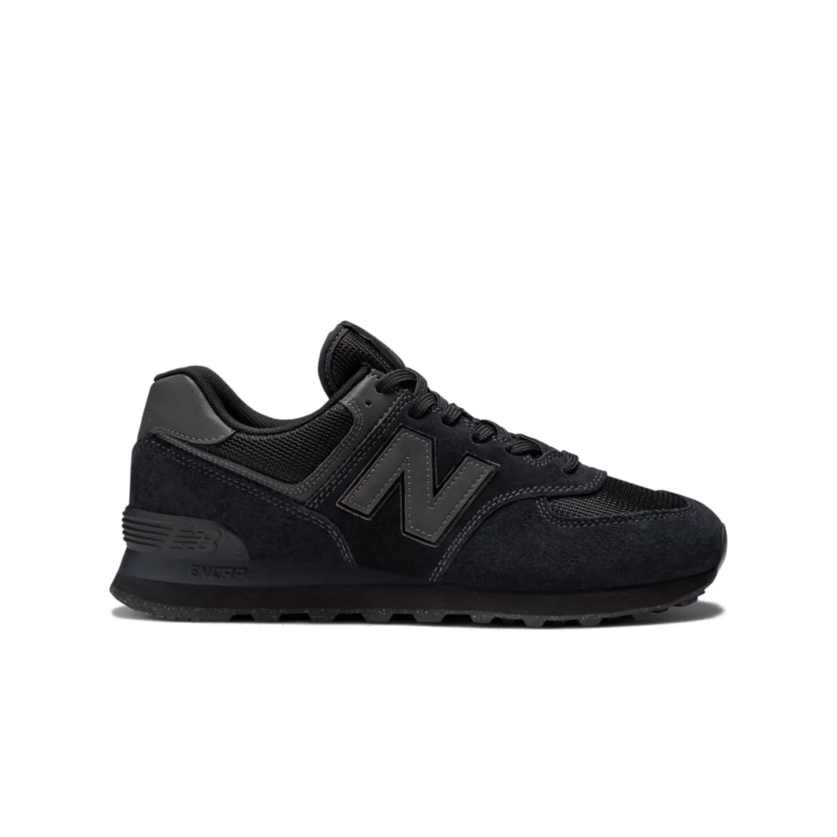 New Balance Mens 574 Core Casual Sneakers ML574EVE Black/Black