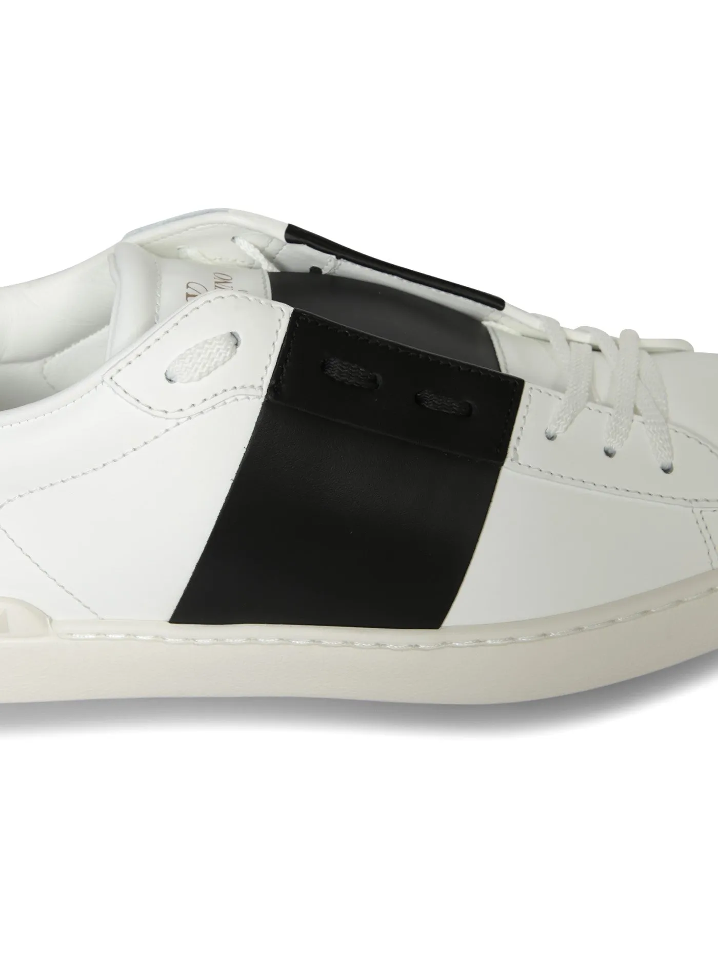 Open Sneakers in White with Black Details
