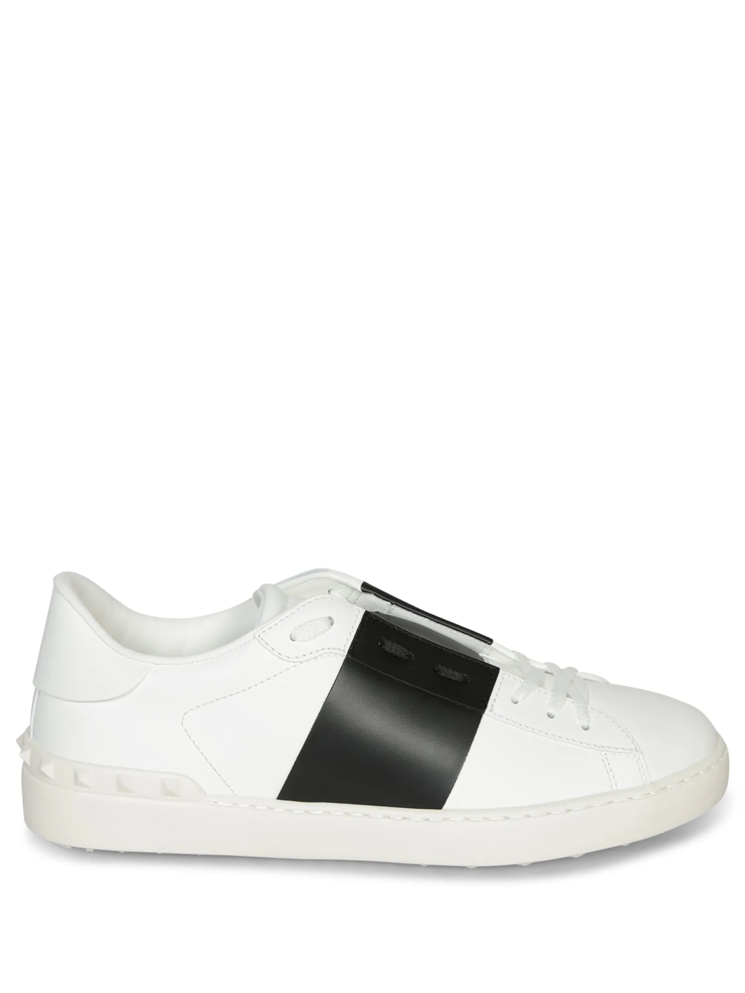 Open Sneakers in White with Black Details