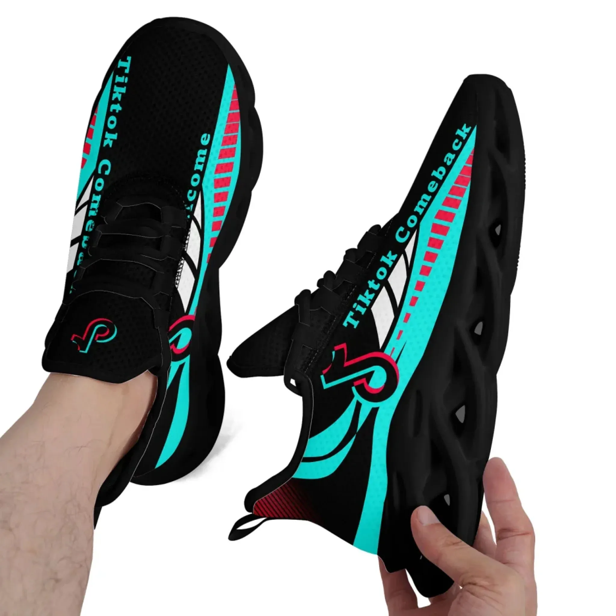 Personalized TikTok Comeback Sneakers, Custom Trendy Social Media Shoes, Comfortable Unisex Shoes