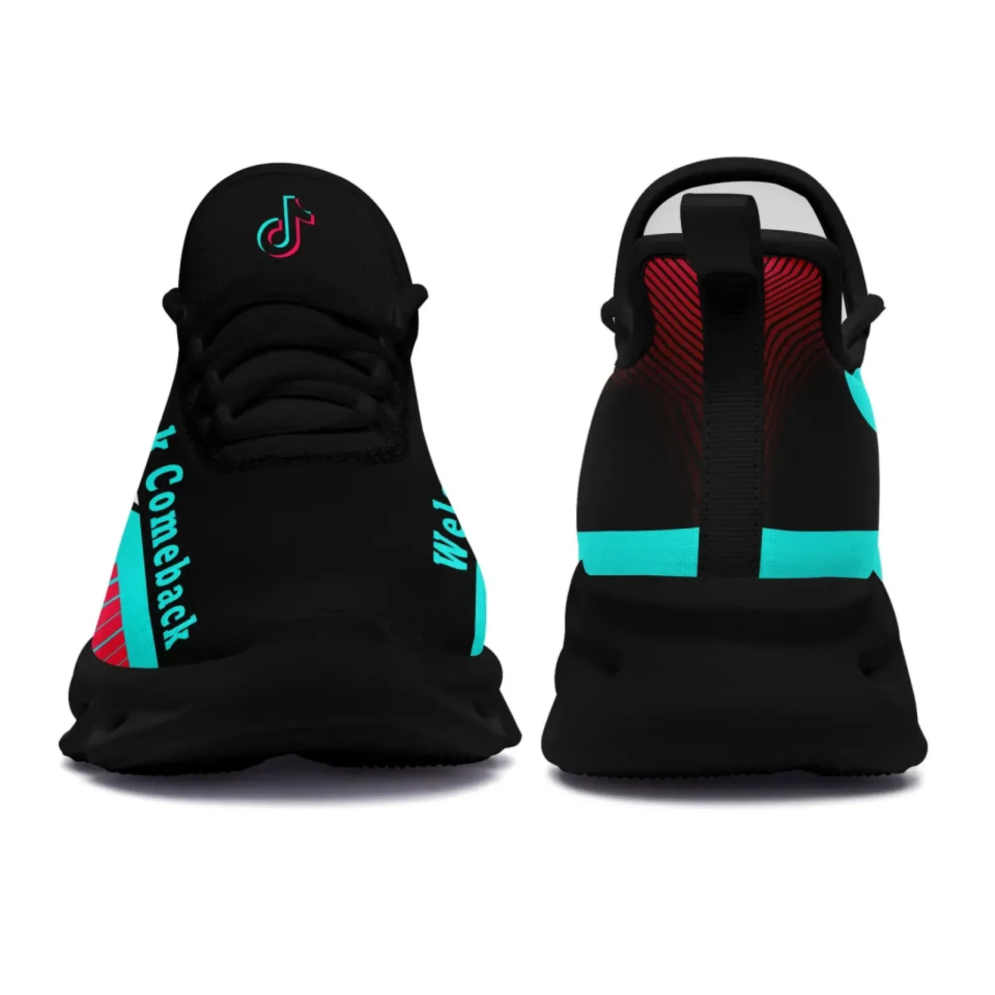 Personalized TikTok Comeback Sneakers, Custom Trendy Social Media Shoes, Comfortable Unisex Shoes