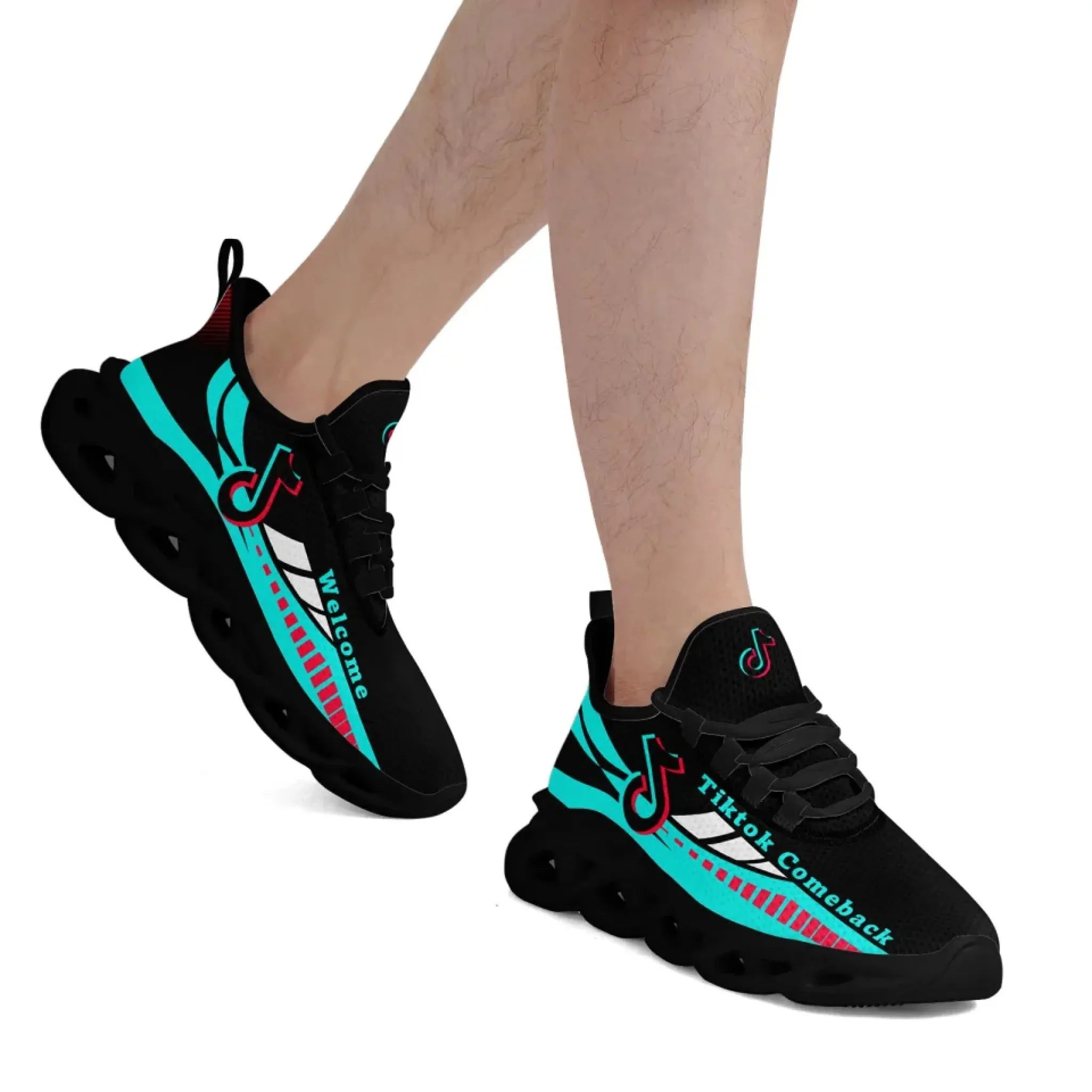 Personalized TikTok Comeback Sneakers, Custom Trendy Social Media Shoes, Comfortable Unisex Shoes