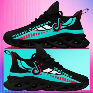 Personalized TikTok Comeback Sneakers, Custom Trendy Social Media Shoes, Comfortable Unisex Shoes
