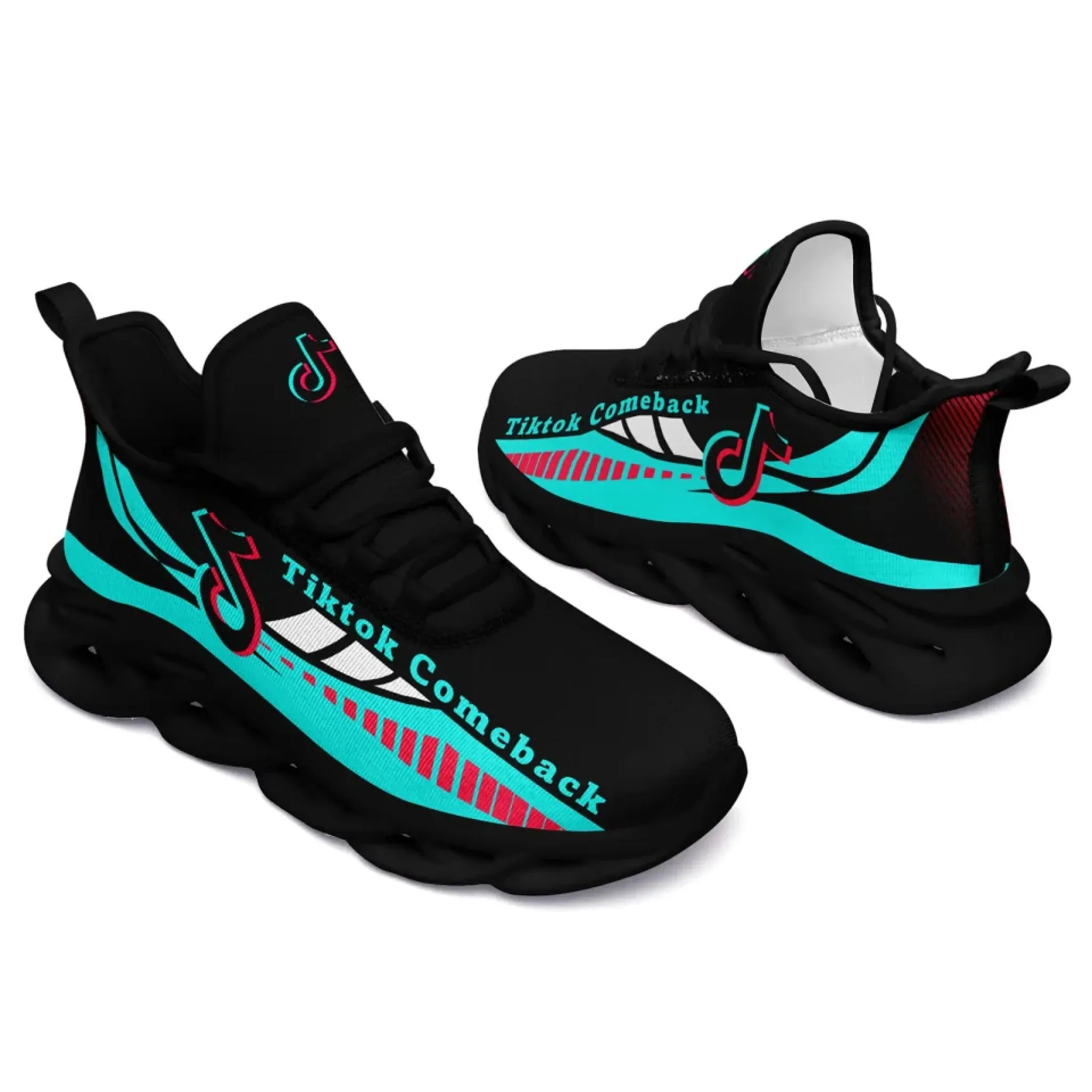 Personalized TikTok Comeback Sneakers, Custom Trendy Social Media Shoes, Comfortable Unisex Shoes