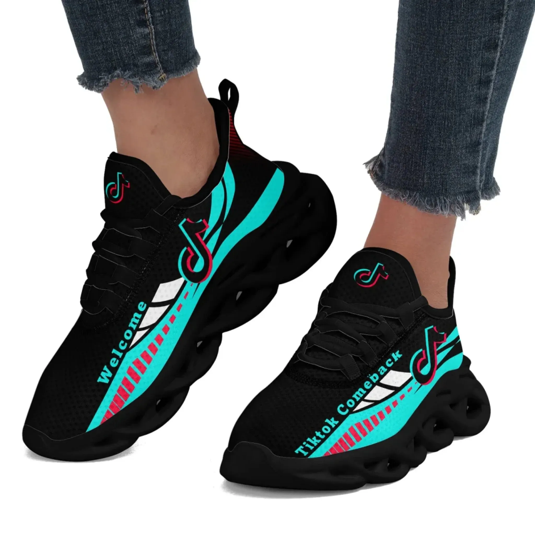 Personalized TikTok Comeback Sneakers, Custom Trendy Social Media Shoes, Comfortable Unisex Shoes