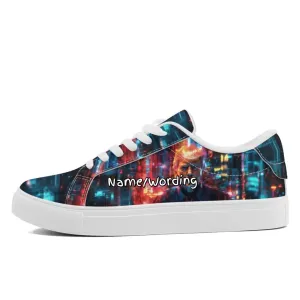 Personalized Trump Sneakers, Custom Pride Leather Shoes, Patriotic Trump Shoes