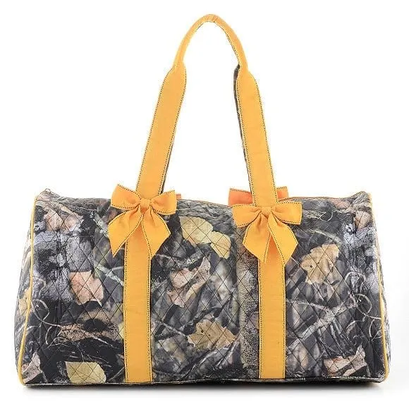 QRC2701 Quilted Camo Large Duffel Bag
