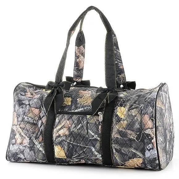QRC2701 Quilted Camo Large Duffel Bag