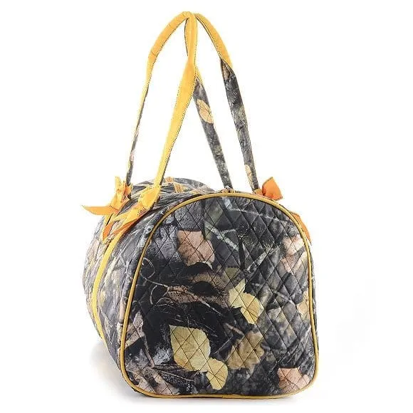 QRC2701 Quilted Camo Large Duffel Bag