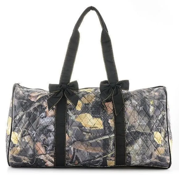 QRC2701 Quilted Camo Large Duffel Bag