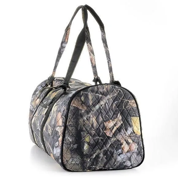 QRC2701 Quilted Camo Large Duffel Bag