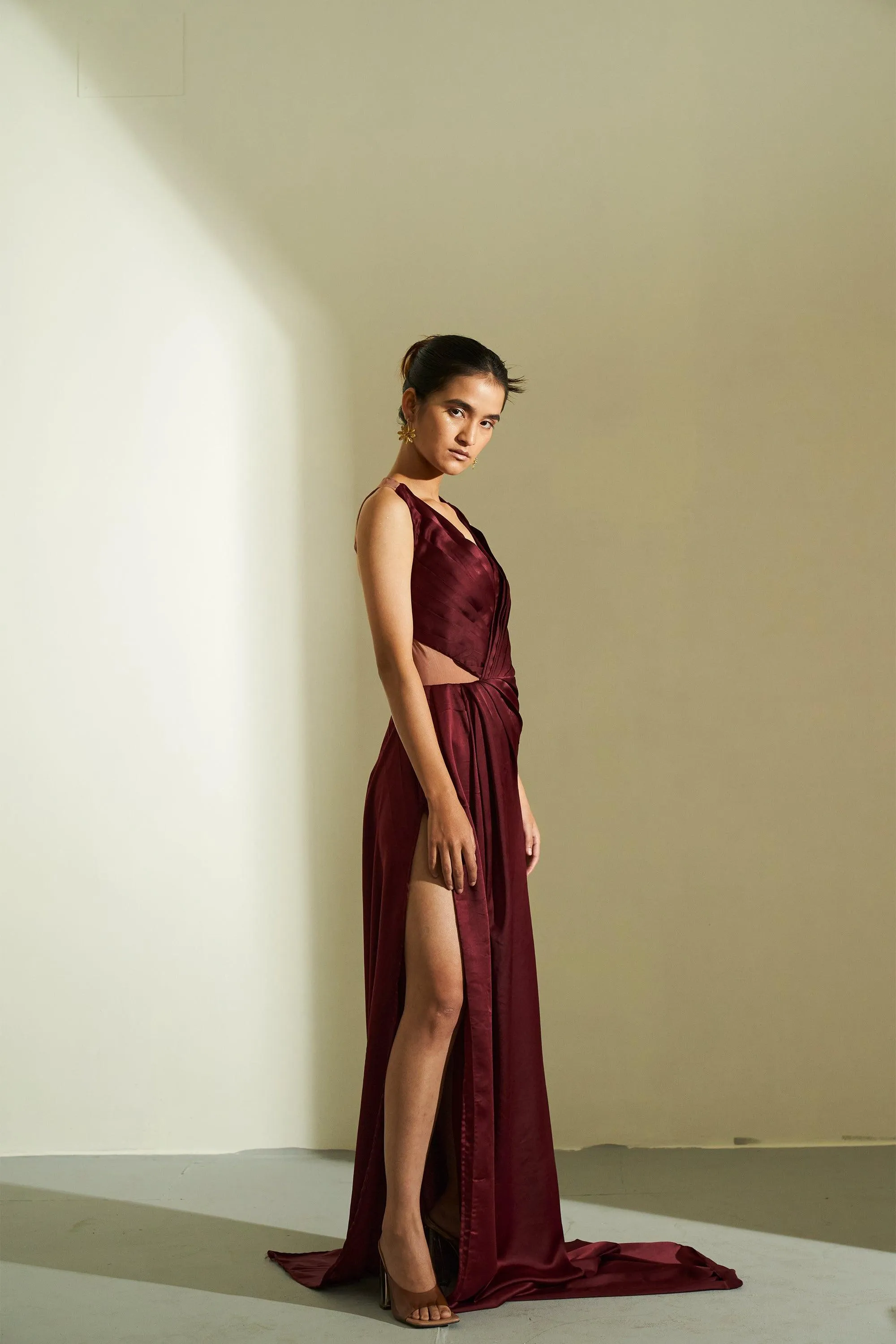 Sahiba Satin Dress
